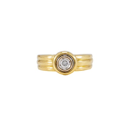Diamant Ring Gelbgold 750 18K Damenschmuck Verlobungsring Damenring