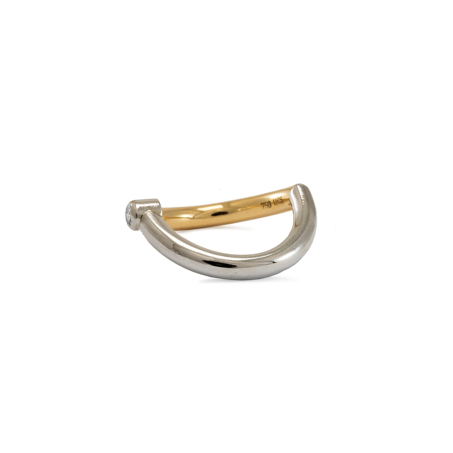 Diamant Ring Platin 950 Gelbgold 750 Damenschmuck Damenring Platinring