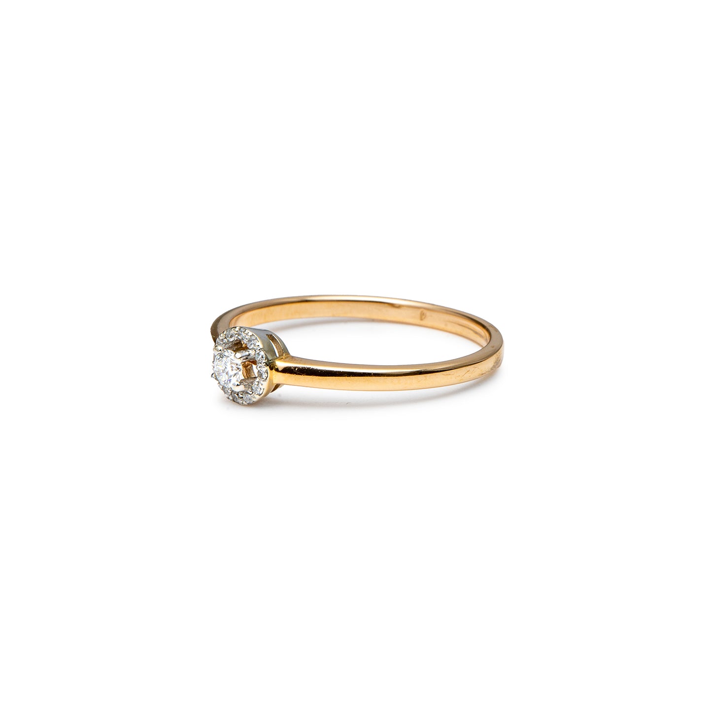 Verlobungsring Diamant Rosegold 14K Damenschmuck Goldring engagement ring