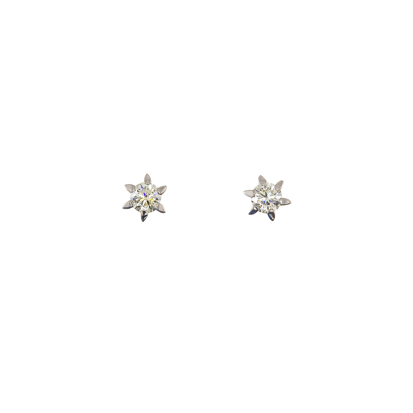 Diamant Ohrstecker Weißgold 14K Damenschmuck Goldohrringe diamond earrings