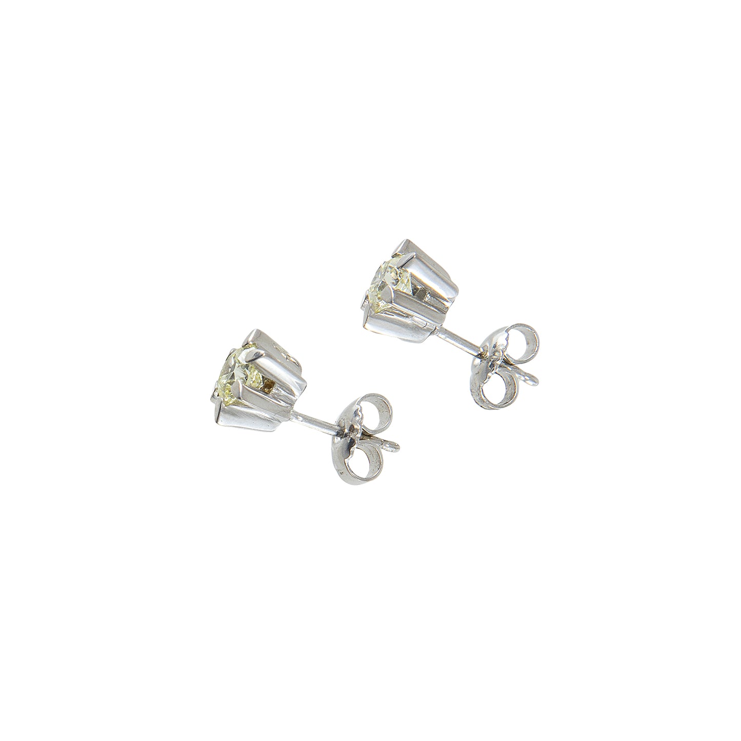 Diamant Ohrstecker Weißgold 14K Damenschmuck Goldohrringe diamond earrings