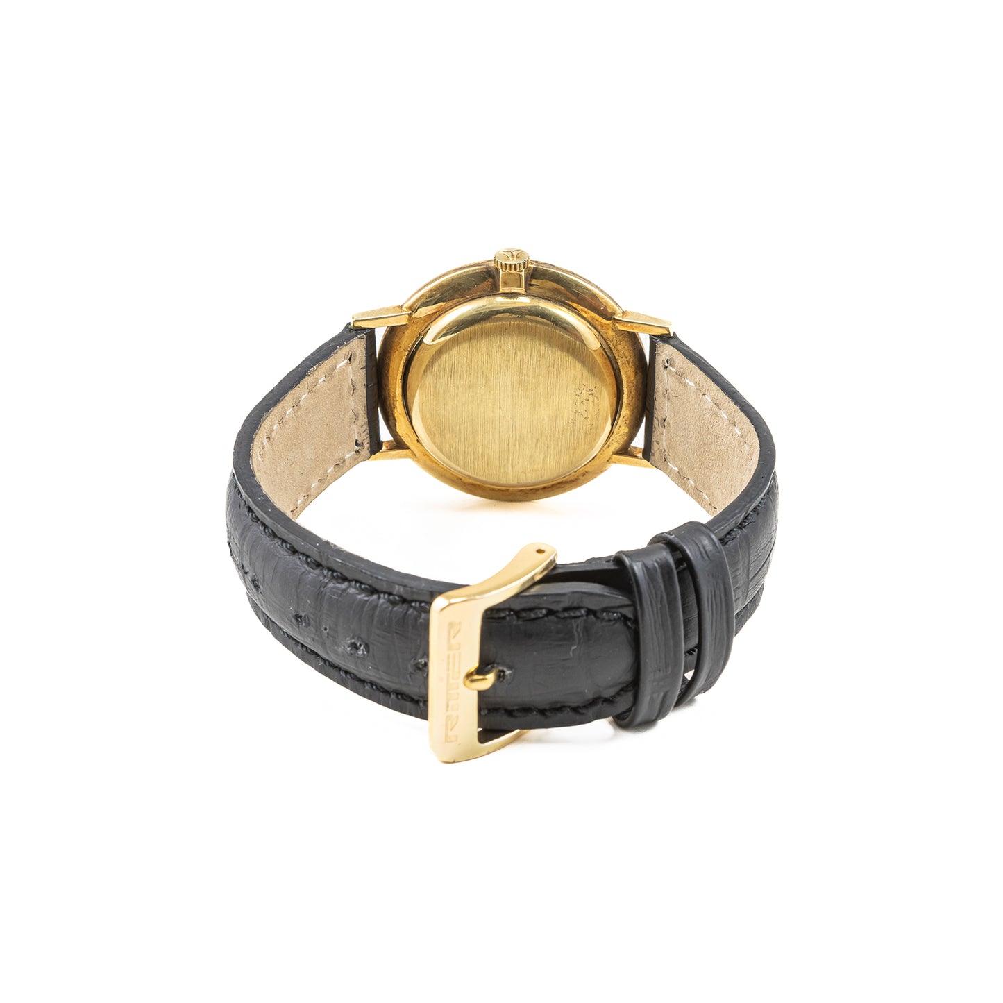 14K Gelbgold Doxa Automatik Herrenuhr, klassisches Lederband im Vintage-Design