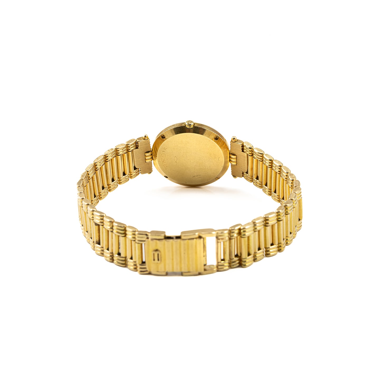 Bucherer 256.034 elegante Damenuhr Automatic 18K Gelbgold Armbanduhr Echtgold Vollgold