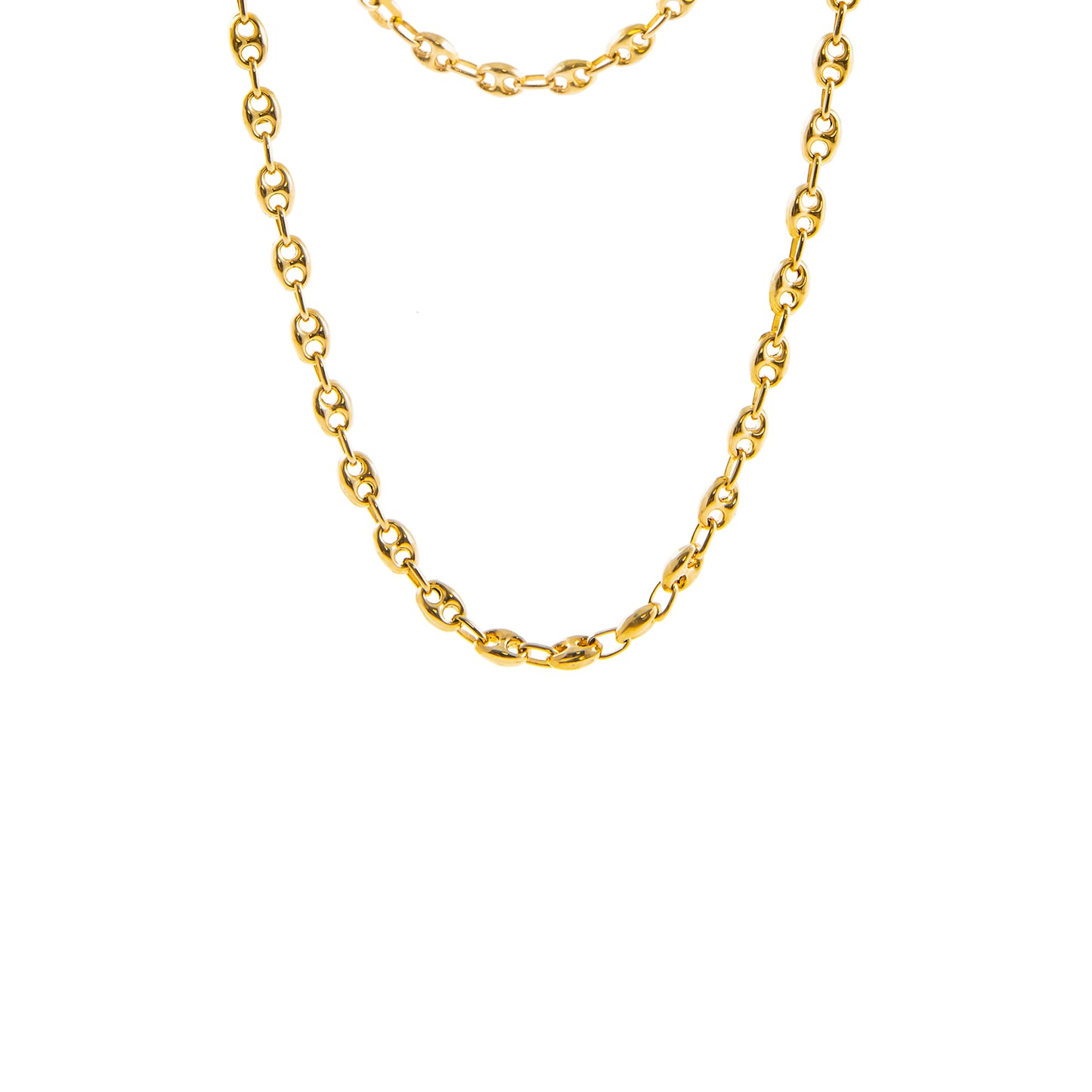 Goldkette Kaffeebohne 18K Gold