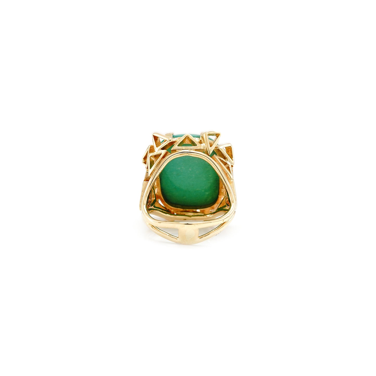 Vintage Goldring mit Türkis 750 Gold