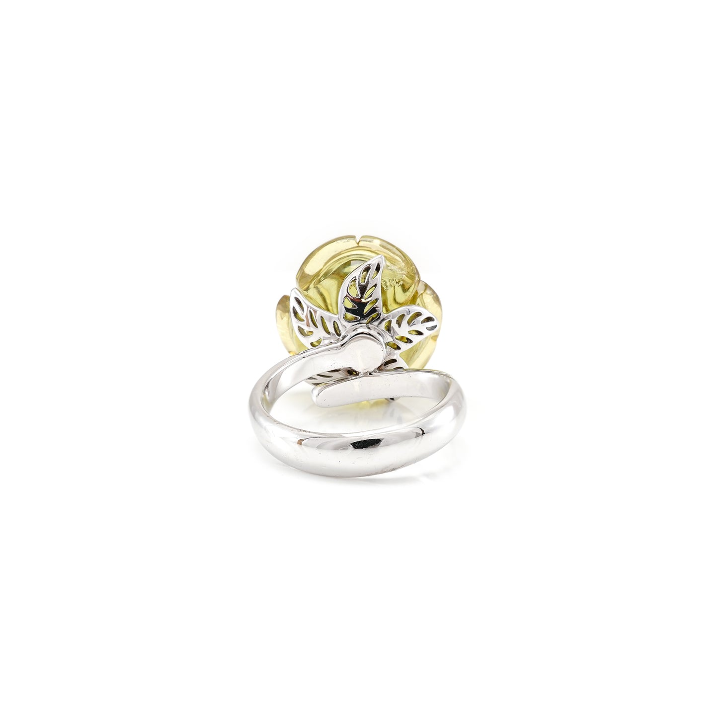 Rose Bernstein Damen Ring 585 14K Weissgold Damenschmuck Anfertigung Handarbeit