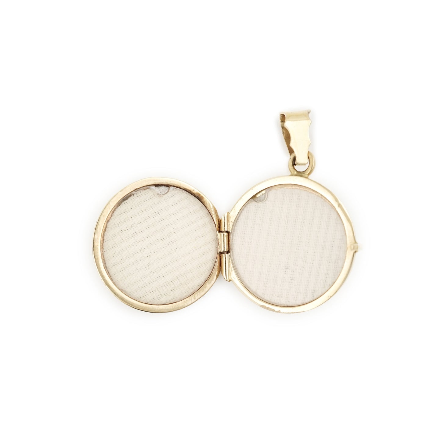 Medallion round photo pendant yellow gold 750 women's jewelry chain pendant amulet