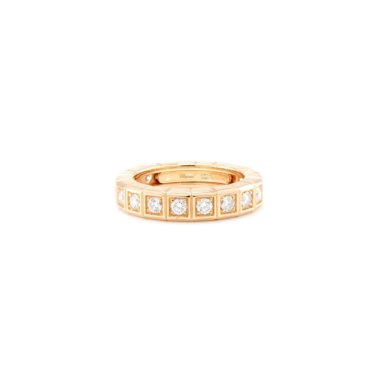 Chopard Ice Cube Memory Ring Diamant Brillant 750 18K RW50/51 Trauring Damenschmuck