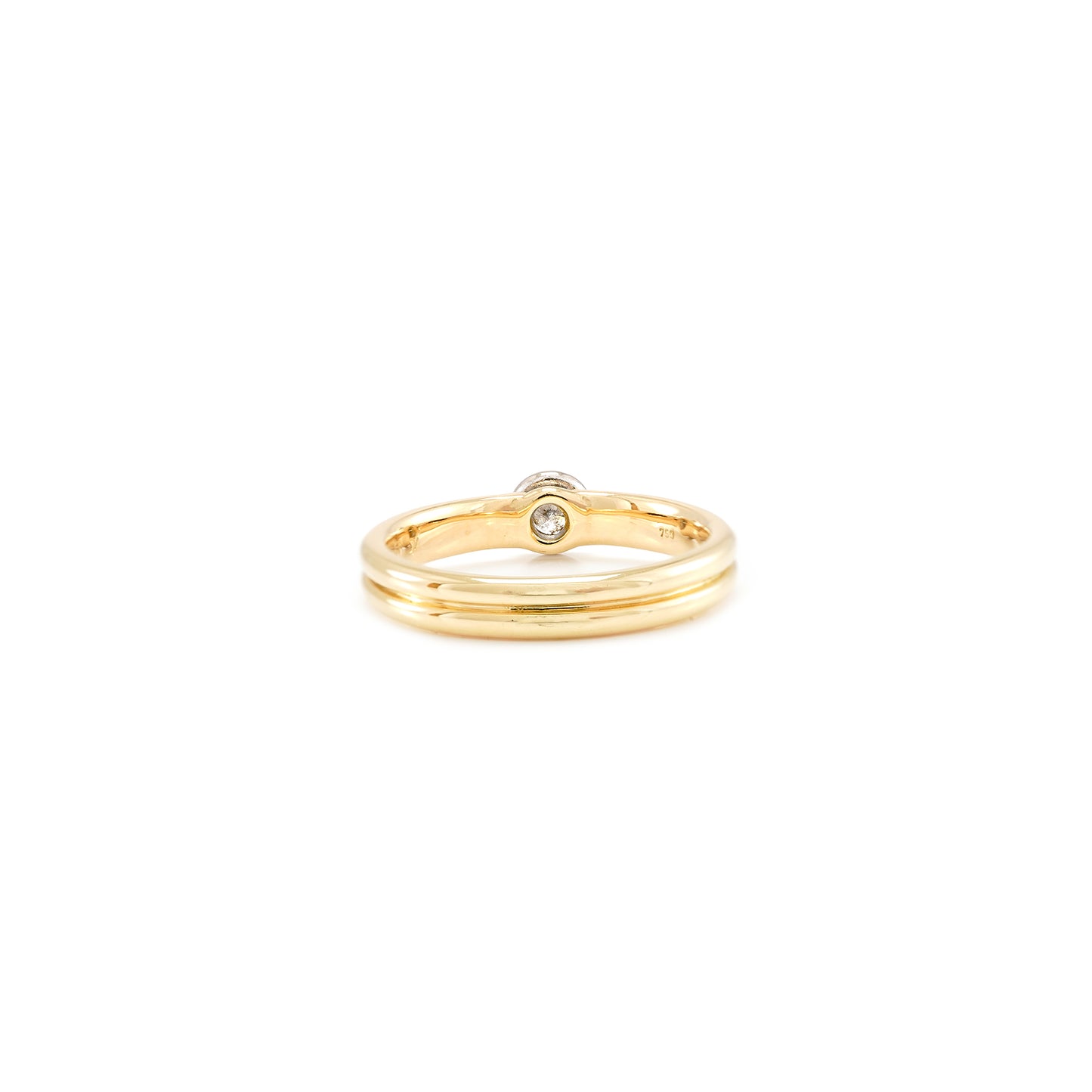 Engagement ring diamond ring engagement ring yellow gold 18K women's jewelry gold ring