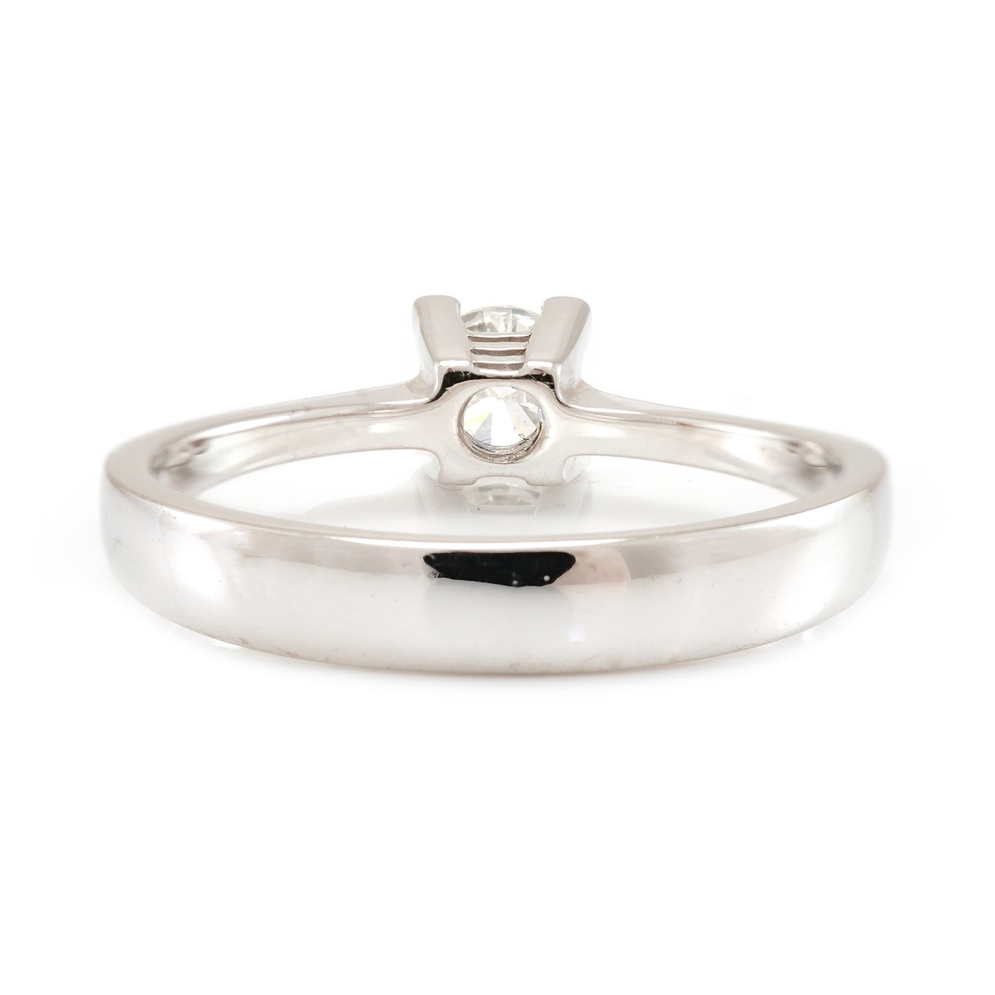 Verlobungsring Diamantring 0,45 ct Weißgold 18K Damenschmuck Solitärring Goldring