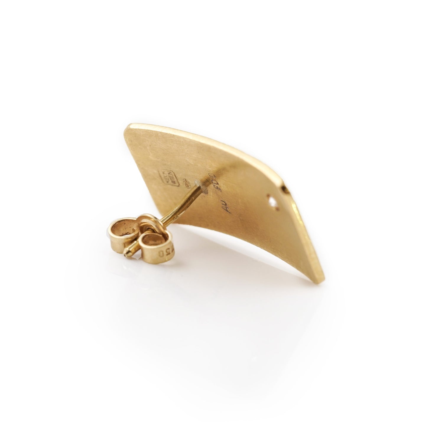 Ohrstecker Wien Keck Gelbgold 900 21kt Diamant Brillant Damenschmuck Ohrringe Austria Vienna