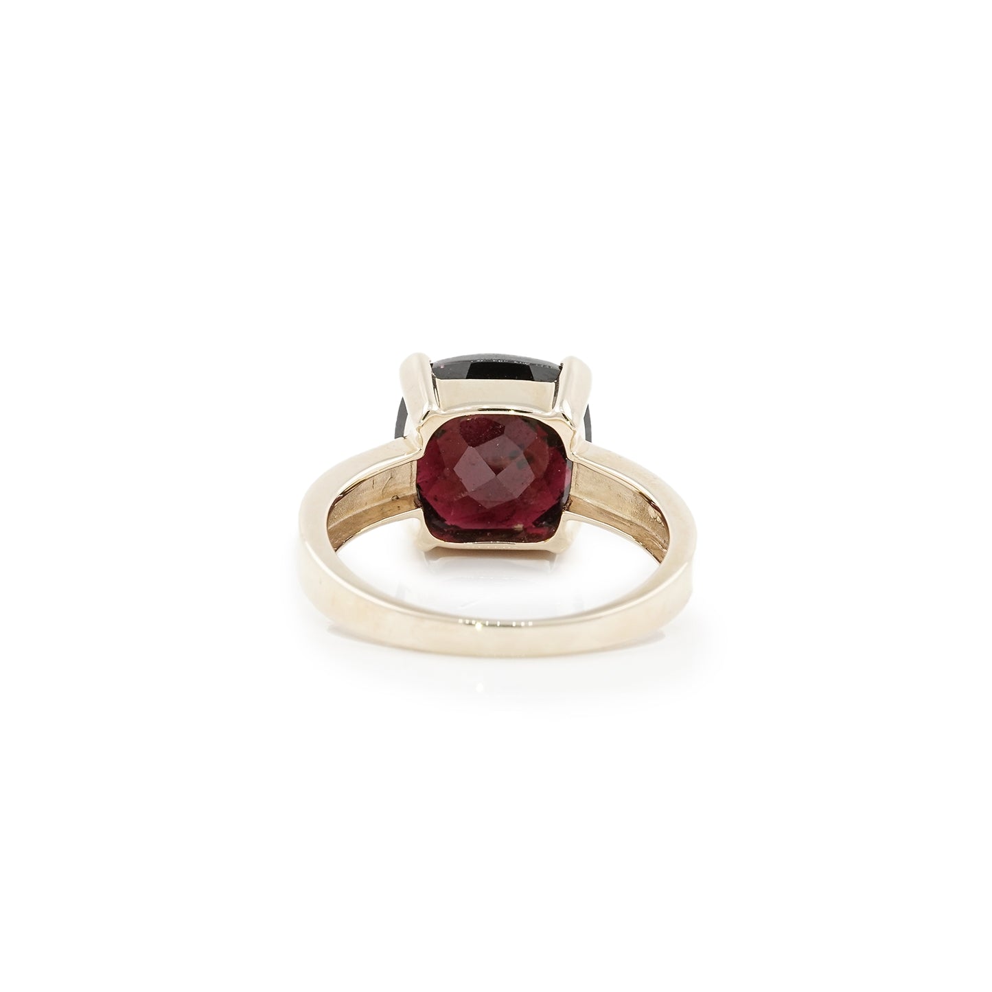 eleganter Ring Gelbgold Granat 585 14K RW38 Damenschmuck Granatschmuck Goldring
