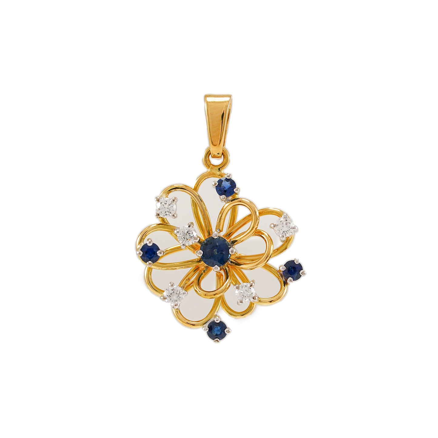 Anhänger Blume Spinell Diaman