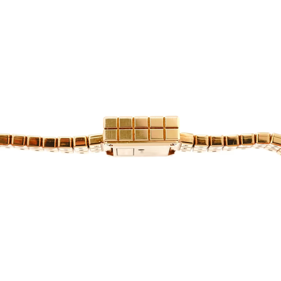 Armbanduhr Chopard Ice Cube Ladies 117432-0001 18K 750 Gelbgold