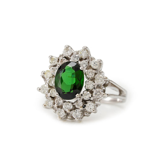 Vintage Entourage Ring Diamant Turmalin