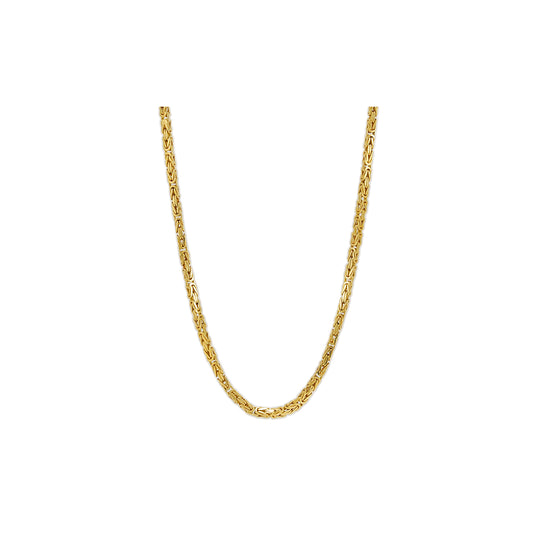 exrta lange Königskette 3mm Gelbgold 14K Herrenschmuck Damenschmuck Goldkette