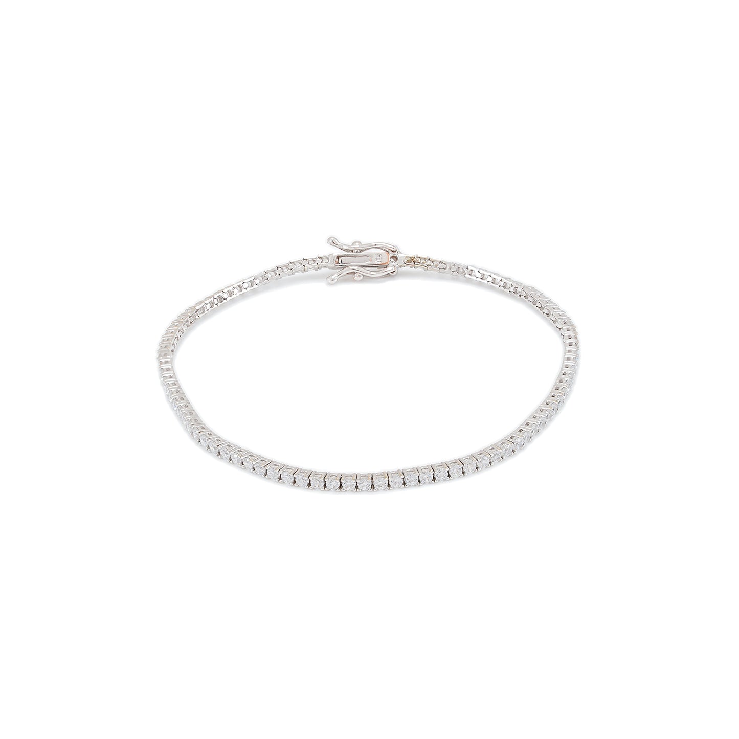 Tennisarmband Zirkonia Weißgold 18K Damenschmuck Goldarmband diamond braclelet