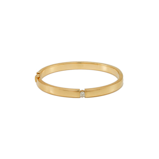 Eleganter Armreif Diamant Gelbgold 14K Damenschmuck Goldarmreif bracelet