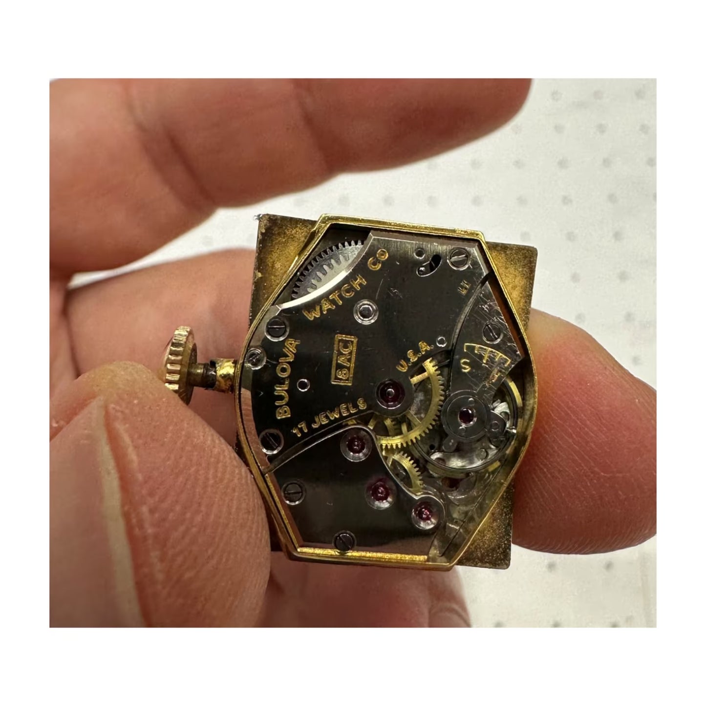 Vintage 1951 BULOVA L1 USA 'Westover' Handaufzug Klassiker läuft!