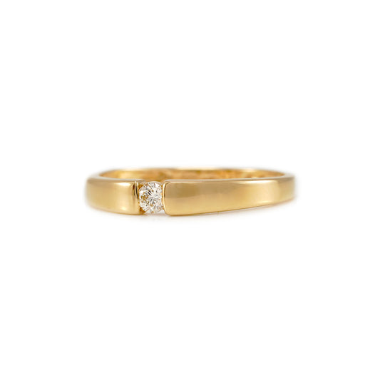 Verlobungsring Diamant Gelbgold 14K Damenschmuck Goldring Damenring Schmuckring