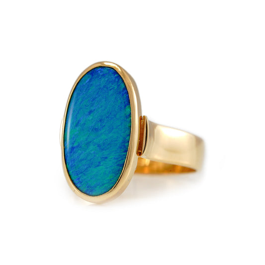 Ring mit Opal Gelbgold 18K 750 Gold