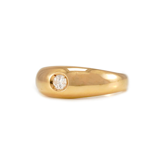 Vintage Diamant Ring Gelbgold 14K