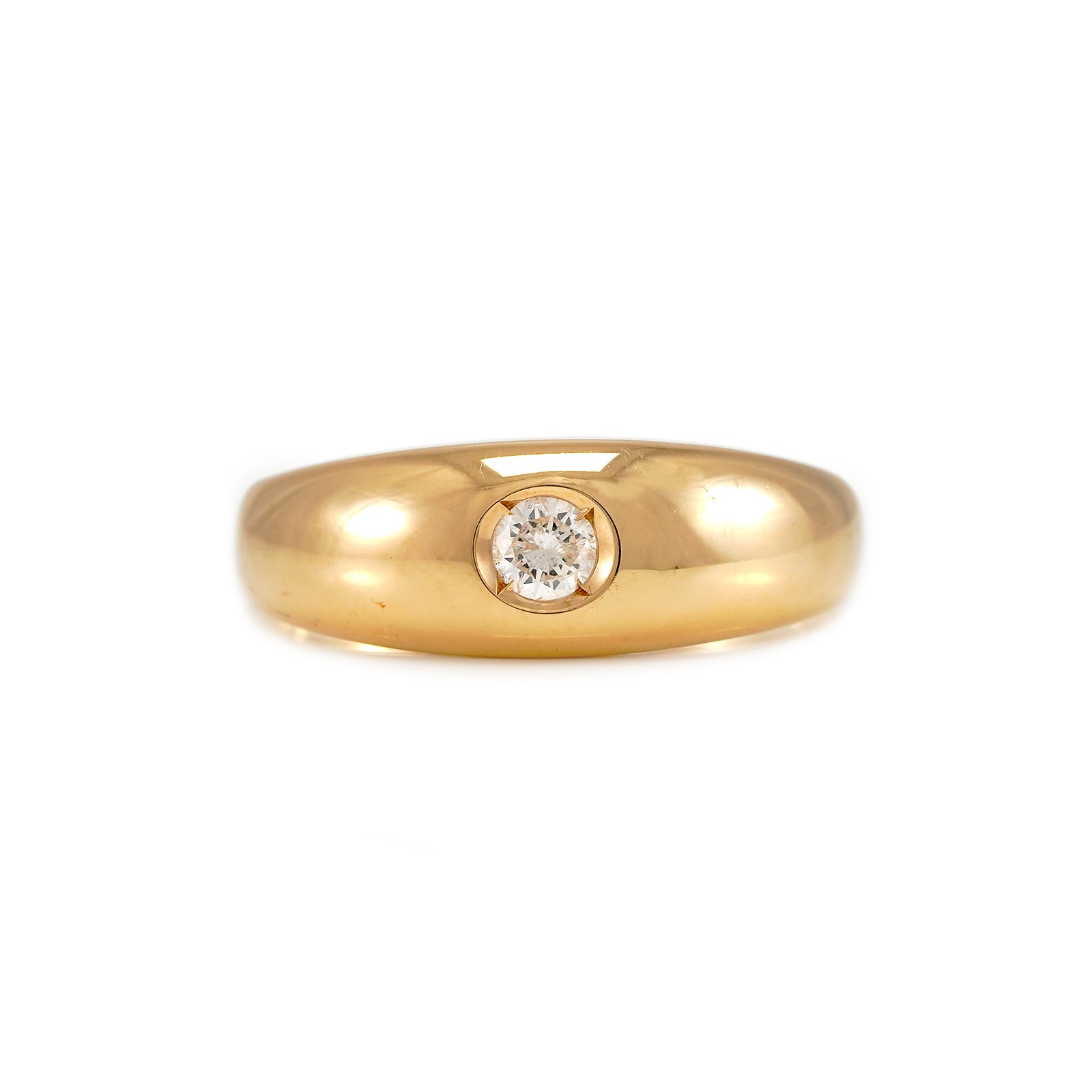 Diamant Ring Gelbgold 14K Damenring Herrenring Goldring Diamantschmuck