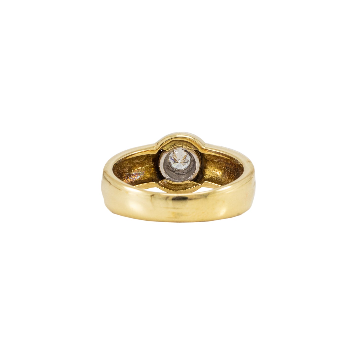 Diamond ring yellow gold 750 18K women's jewelry engagement ring women's ring 