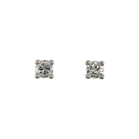 Diamond earrings white gold 14K 585 stud earrings women's jewelry gold earrings 