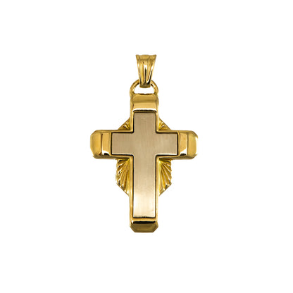 Cross pendant yellow gold 750 18K chain pendant women's jewelry men's jewelry