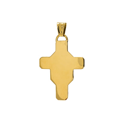 Cross pendant yellow gold 750 18K chain pendant women's jewelry men's jewelry