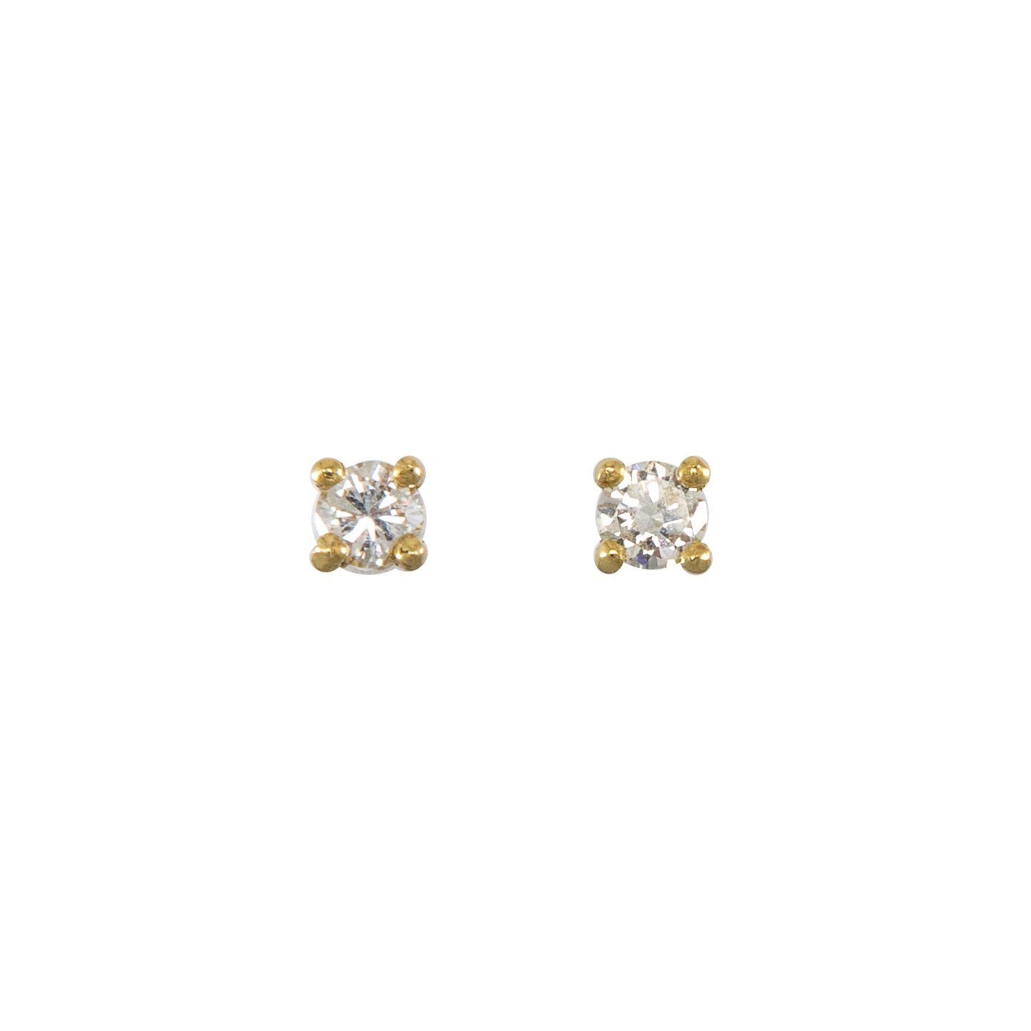 Diamant Ohrstecker Gelbgold 585 14K Goldohrringe Damenschmuck Diamantohrringe