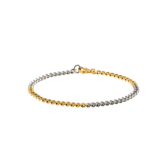 Bracelet tank yellow gold 750 18K platinum 950 gold bracelet women's jewelry