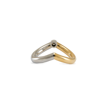 Diamond ring platinum 950 yellow gold 750 women's jewelry women's ring platinum ring