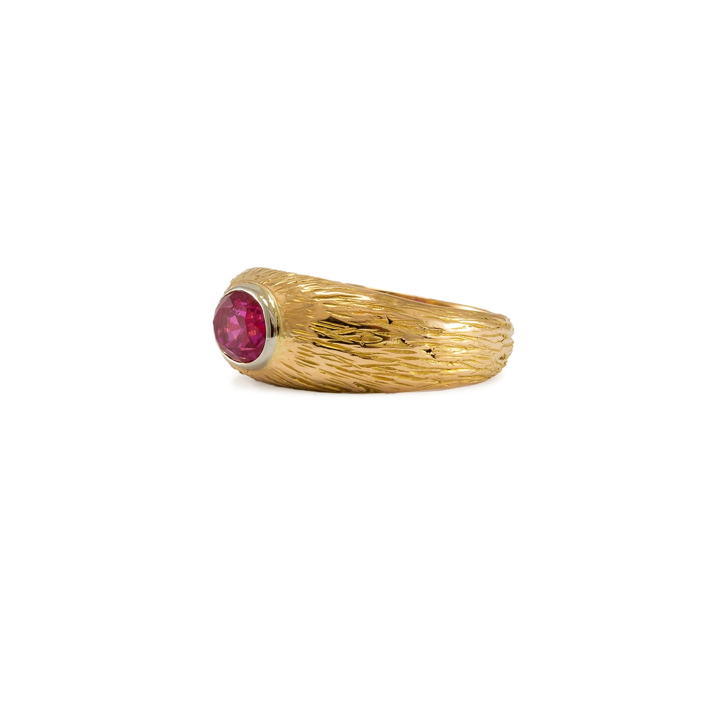 Gemstone ring ruby ​​yellow gold 18K women's jewelry men's jewelry gold ring gemstone ring