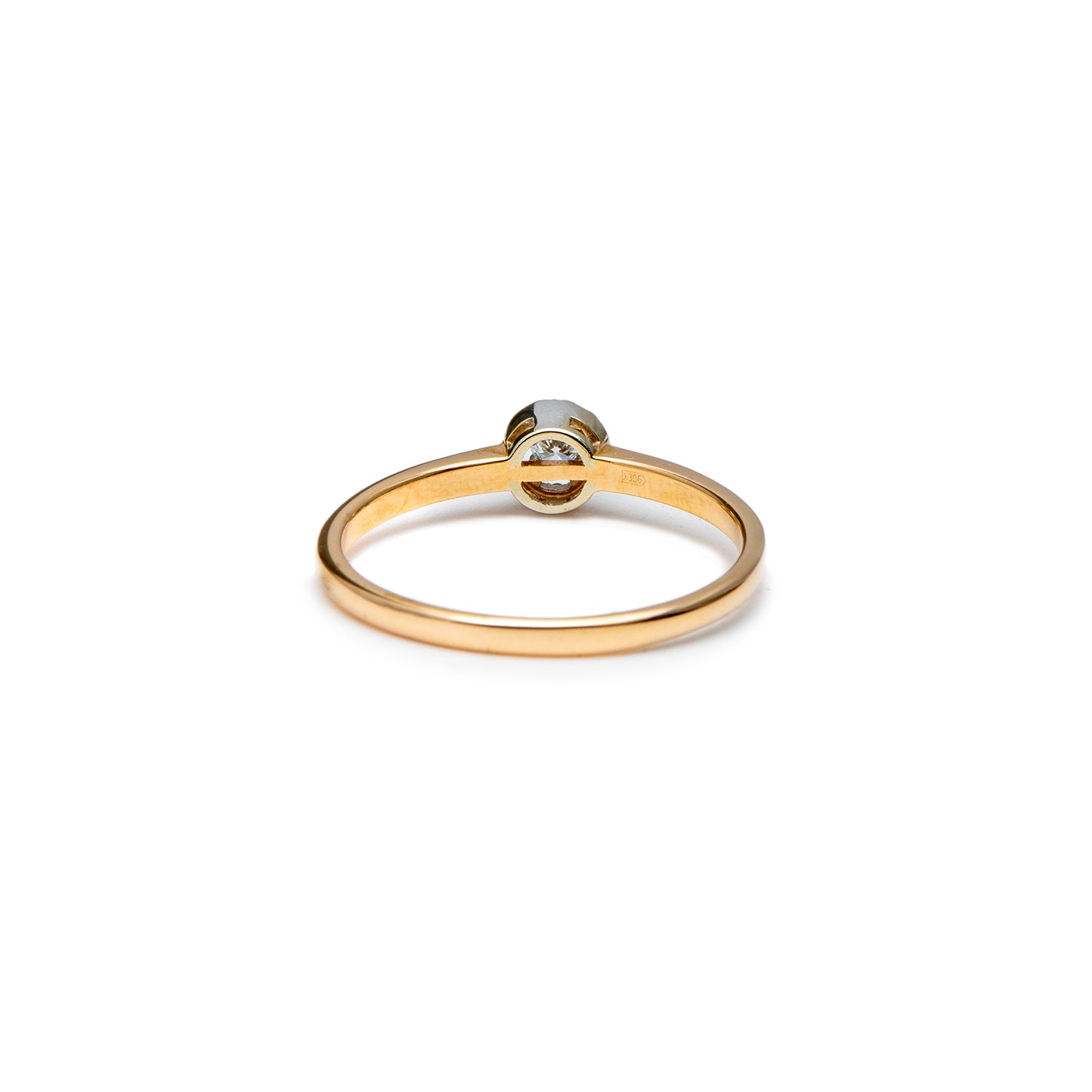 Engagement ring diamond rose gold 14K women's jewelry gold ring engagement ring 