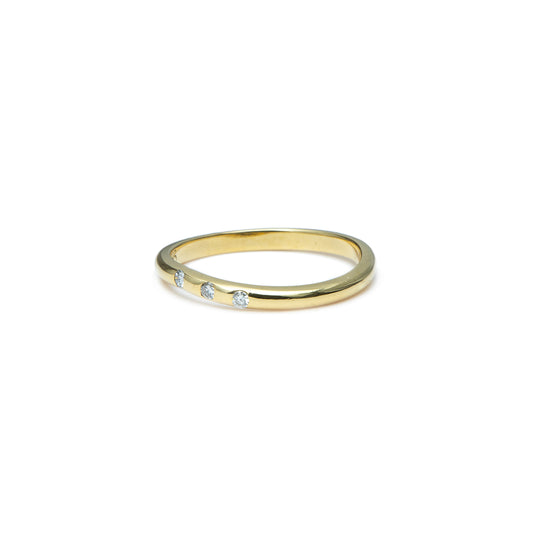 Wedding ring wedding ring engagement ring diamond yellow gold 14K women's jewelry gold ring 
