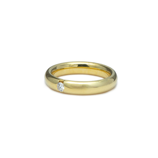 Wedding ring diamond ring yellow gold 18K 750 band ring women's ring women's jewelry wedding ring 