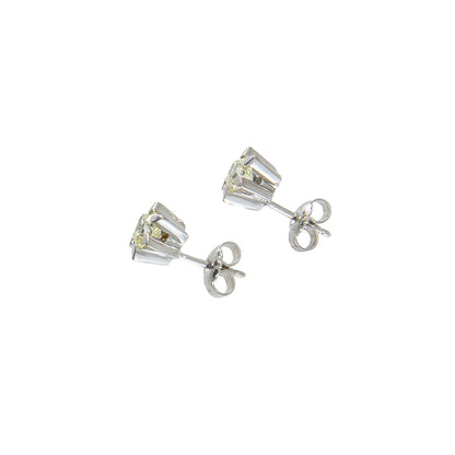 Diamond stud earrings white gold 14K women's jewelry gold earrings diamond earrings