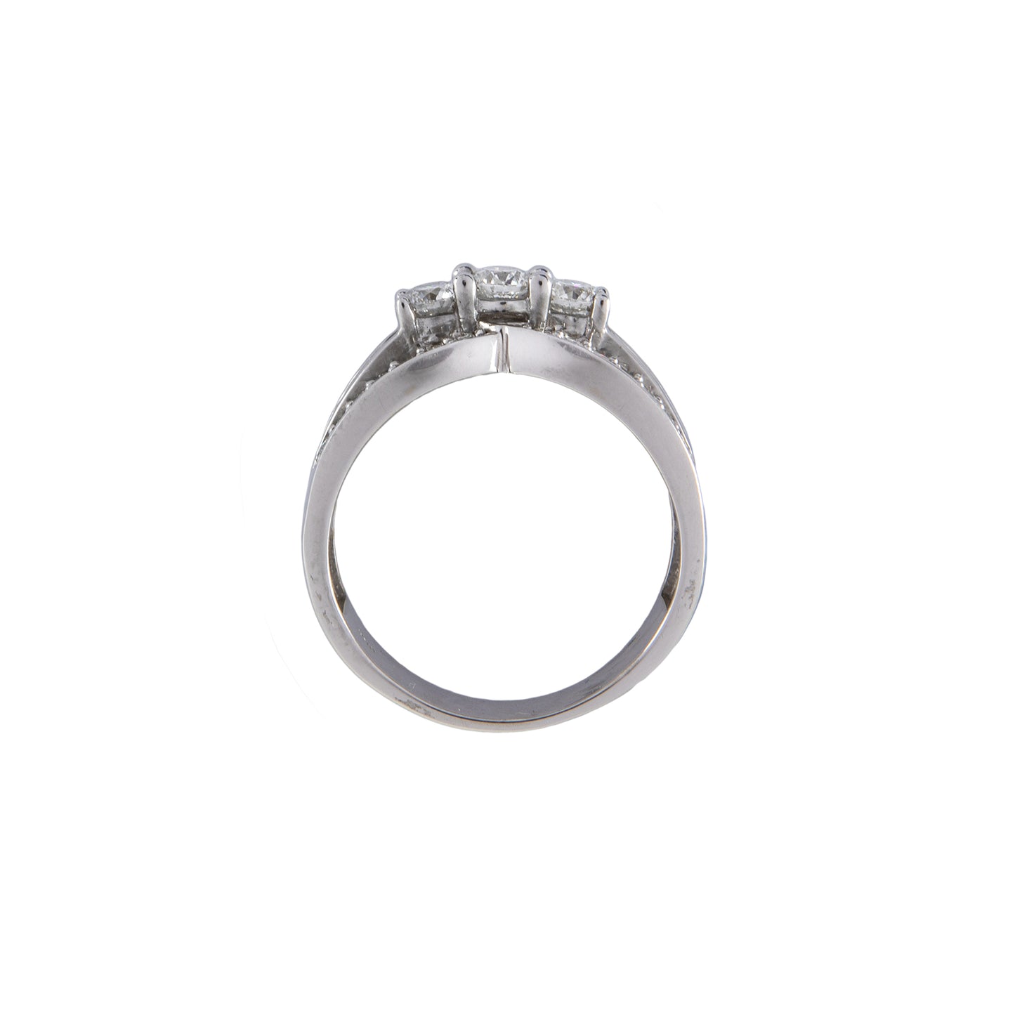 Vintage Diamant Ring Weissgold 585 14K RW55 Damenring Damenschmuck Goldring
