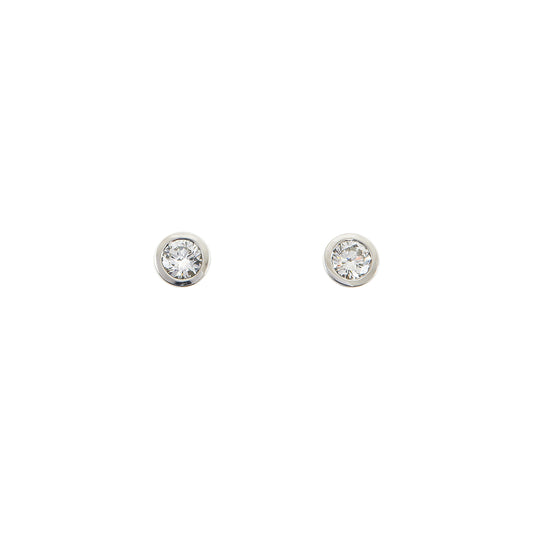 Diamant Ohrringe Weißgold 14K 585 Ohrstecker Damenschmuck Goldohrringe