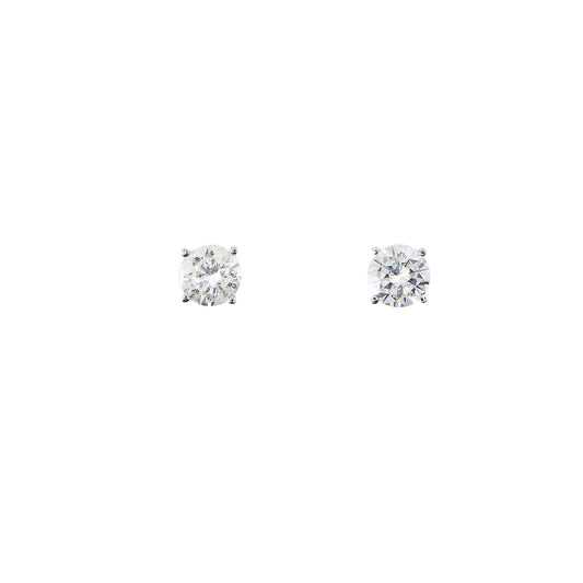 Diamant Ohrringe Weißgold 14K 585 Ohrstecker Damenschmuck Goldohrringe