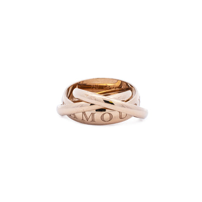 Cartier Ring Or Amour et Trinity Weissgold 750 18K Damenring Damenschmuck