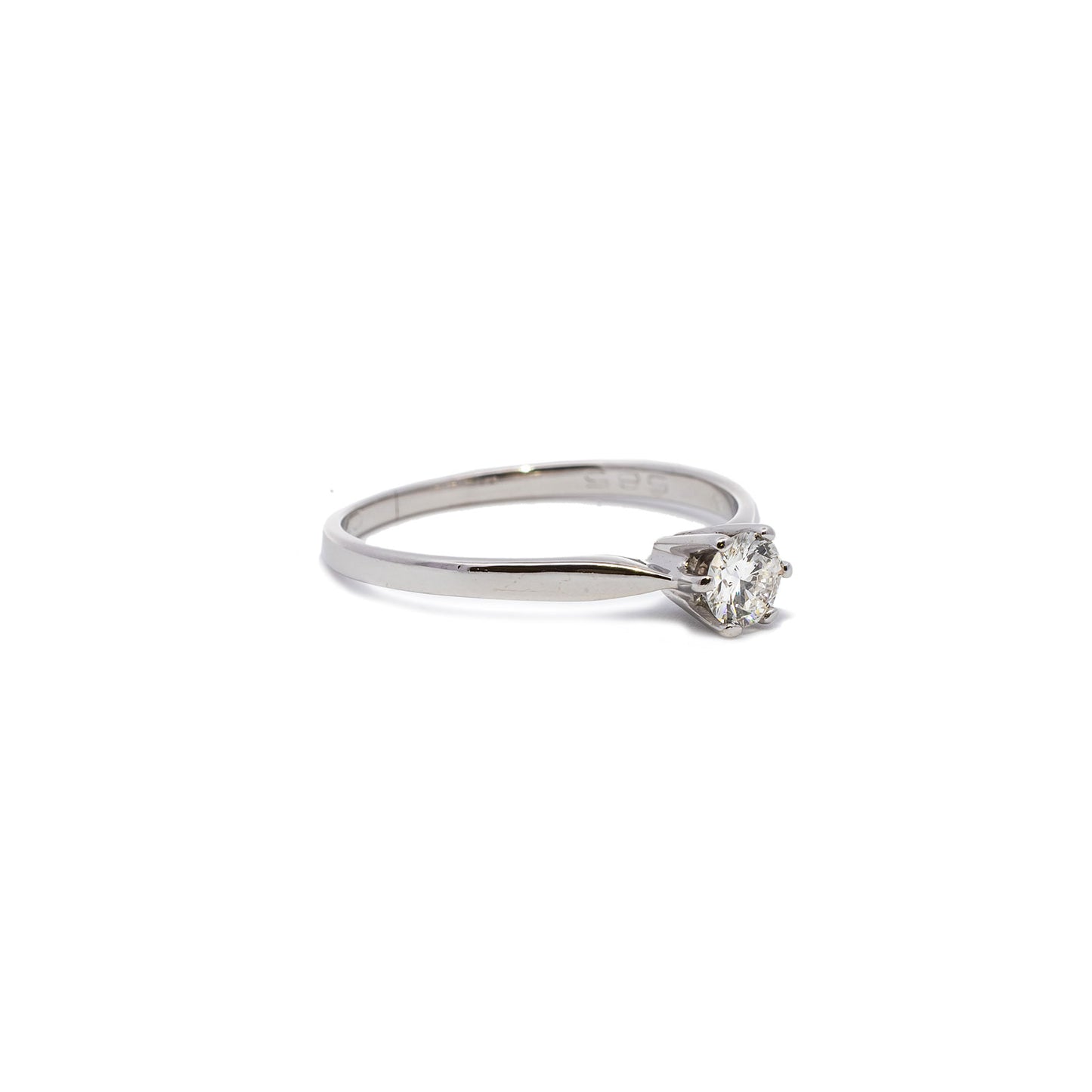 Verlobungsring Diamantring Weißgold 14K Damenschmuck Damenring engagement ring