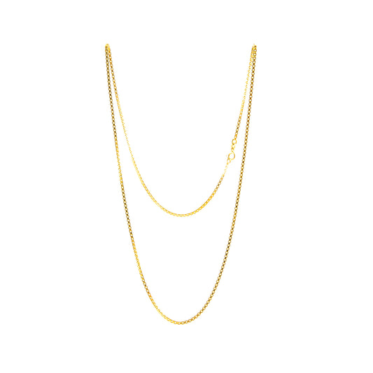 Venezianer Kette Gelbgold 18K Damenschmuck Herrenschmuck Anhängerkette Goldkette