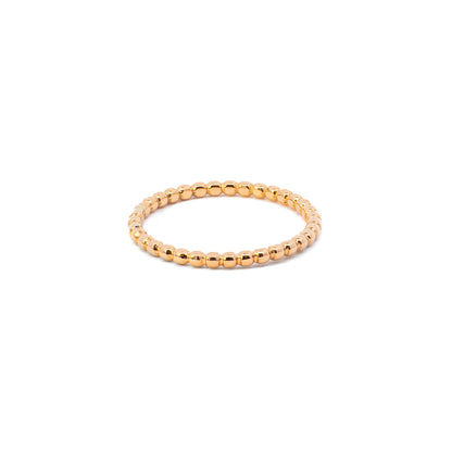 filigraner Kugel Ring Gelbgold 18K Damenschmuck Goldring Kombinationsring