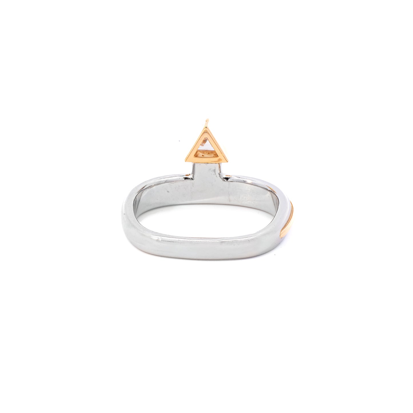 Diamond ring square solitaire ring white gold 585 gold 14K with diamond wedding rings