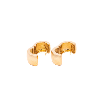 massive Creolen Gelbgold 21,23g extra breit 18K 750 Damenschmuck Goldohrringe