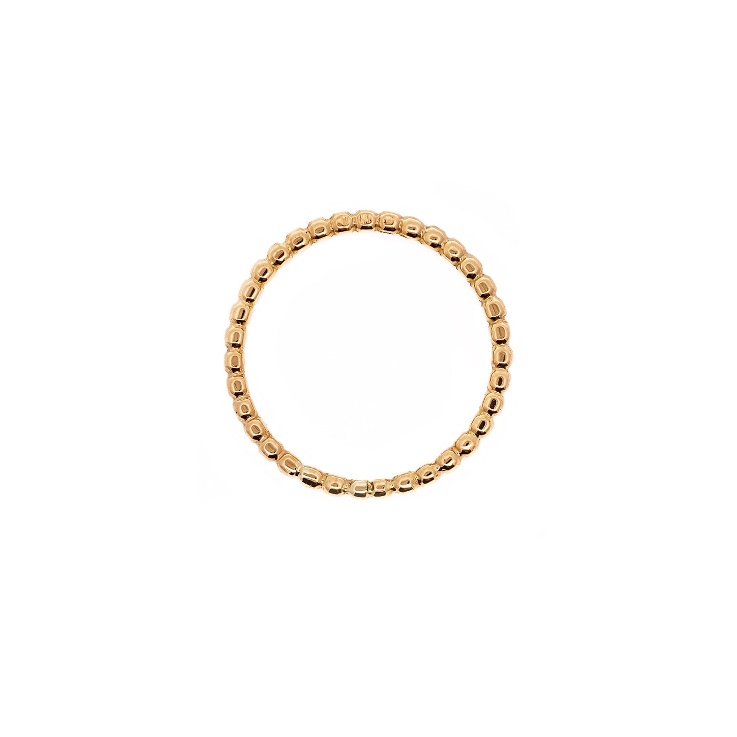 filigraner Kugel Ring Gelbgold 18K Damenschmuck Goldring Kombinationsring
