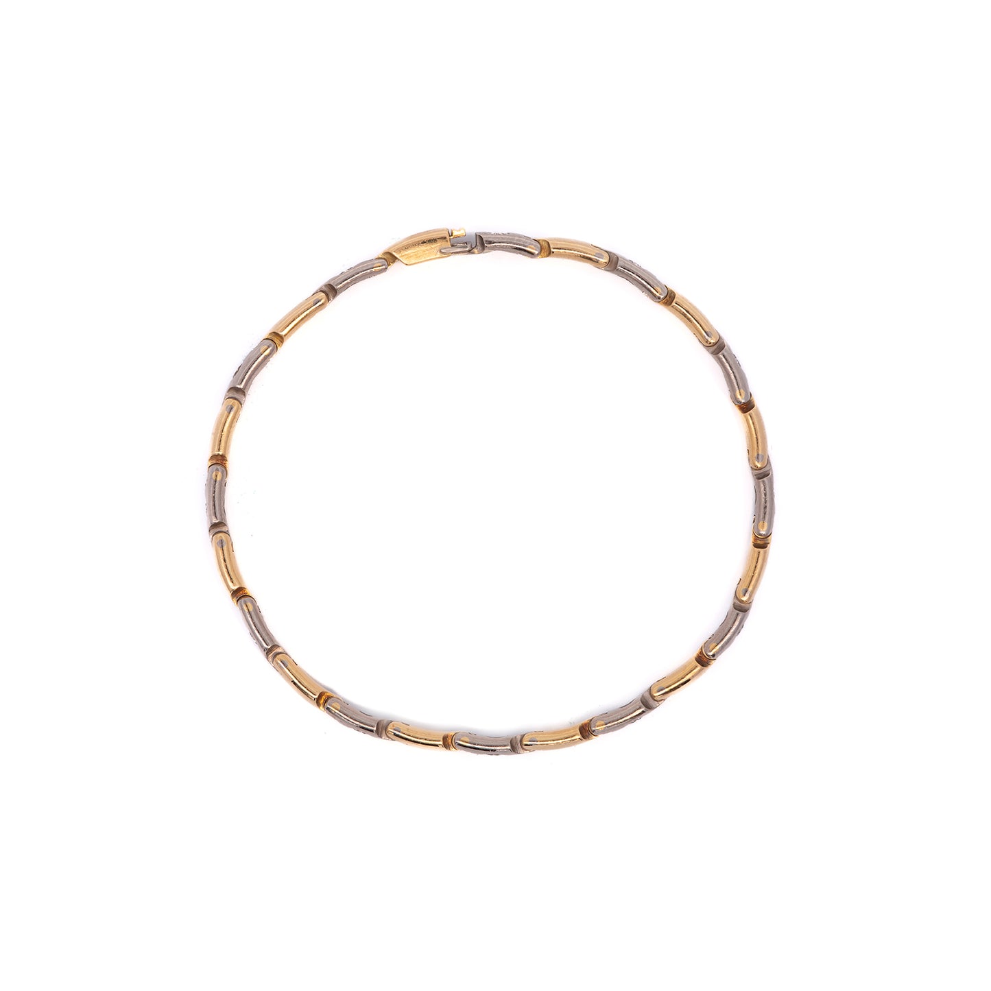 Bicolor Diamant Armband Gelbgold Weißgold 18K Damenschmuck Goldarmband